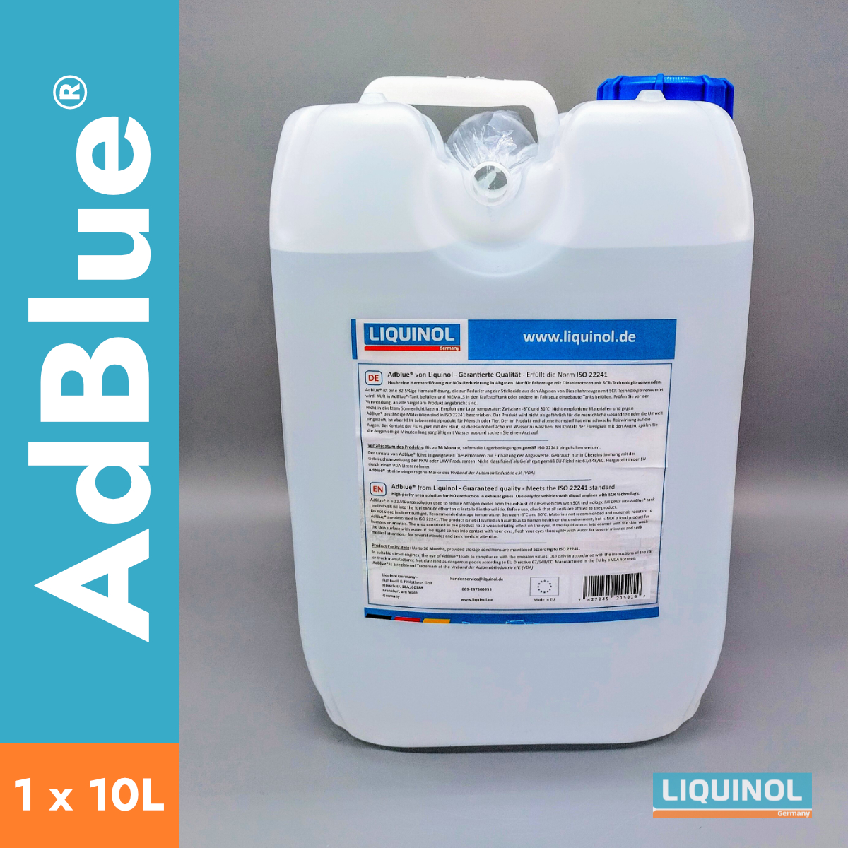 AdBlue Palette, 10 Liter AdBlue inkl. Ausgießer - ISO22241
